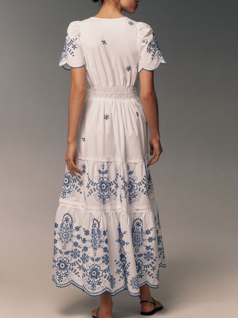 Somerset Maxi Dress Eyelet -S - Picture 3 of 13